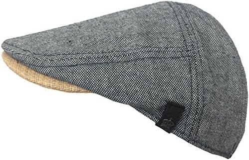 Christys' Crown Chambray Linen Ivy Cap (Black, M/L)