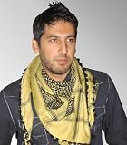 Desert Scarf in Tan & Black, Trendy High Quality Scarf