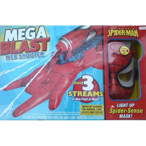Spiderman Mega Blast  Shooter & Light Up Mask