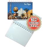 3-D Las Vegas , Nevada City Souvenir Photo Storage Album by Tactile Creations