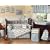 Brown and Blue Argyle Baby Bedding - 9pc Crib Set