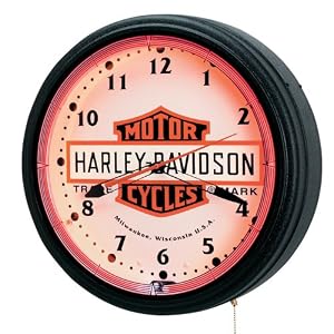 Harley-Davidson� Nostalgic Bar and Shield Neon Clock by Roadhouse Collection� HDL-10608