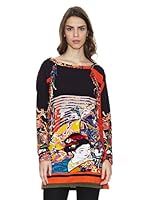 Peace & Love Camiseta Manga Larga Garnet (Naranja)