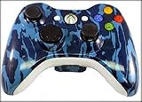 Blue Tiger Camouflage Xbox 360 5 Mode Rapid Fire with Fast Reload & On/Off Button Adjustable Modded 
