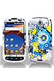 Samsung SPH-D700 Epic 4G Graphic Rubberized Shield Hard Case - Blue Daze