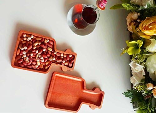 Wooden Snack and Breakfast Tray in The Form of Bottle, Shabby Chic Serving Tray, Lap Tray, Rustic Wooden Tray, Breakfast Tray, Kitchen Tray, Vintage Tray, Kitchen Decor