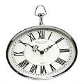 Oval Metal Wall Clock