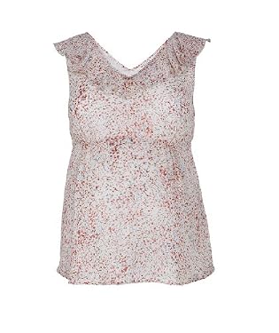 Flower print sleeveless blouse 16
