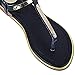 BeautyGal Women Summer Fashion Sequin Flat Sandals