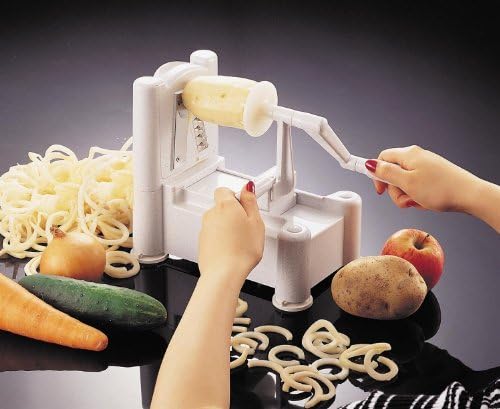 Tri-Blade Plastic Spiral Vegetable Slicer