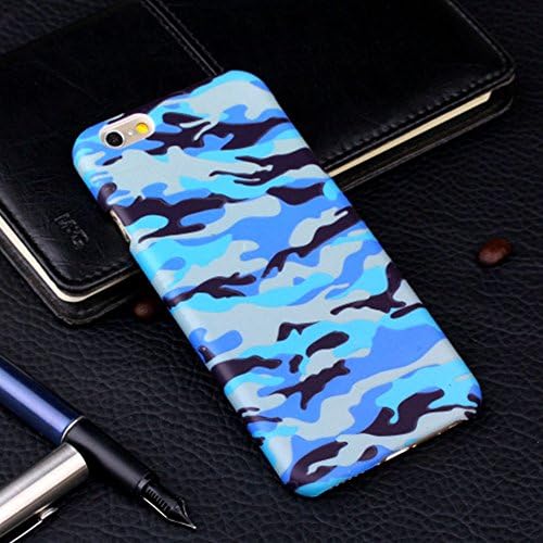 iPhone 6 PLUS Case, MC Fashion[Camo Hybrid Armor Series] [CAMOUFLAGE][LUMINOUS] Hard Case for iPhone 6 (5.5) (2014) ONLY (Camo/Blue)