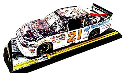 AUTOGRAPHED 2012 Trevor Bayne #21 Motorcraft DAYTONA 500 WIN (Raced Version) Chrome Brushed Metal Lionel 1/24 NASCAR Diecast Car with COA (#62 of 80)