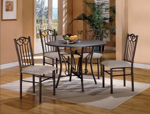5PC 42 Round Dining Chairs Set