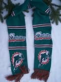 Miami Dolphins 65" NFL Stadium two sided Team logo Jersey fashion Scarf