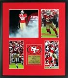 San Francisco 49ers Photo "New Era" Patch Display (Featuring Saints Play Off Game) Framed