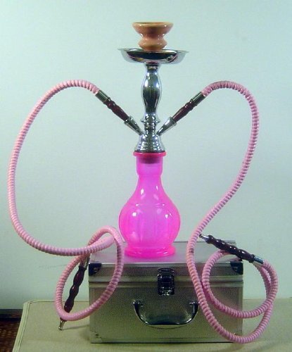 Pink Hookah 19'' 2 Hose
