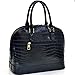 Dasein Faux Crocodile Leather Dome Top Zip Around Satchel Shoulder Handbag Purse