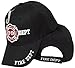 AES Fire Department Dept Red Emblem Black Plain 3D Embroidered Cap Hat Cap655BK