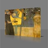 GUSTAV KLIMT MUSIC 30 x 20 Inches Gallery Framed Canvas Art Print Ready To Hang NEW