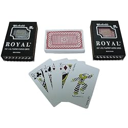 Two Decks- Royal 100% Plastic Playing Cards w/ Star Pattern (fls)