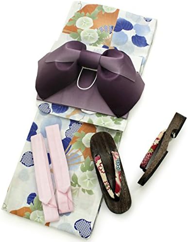 Kimono Japan Women's Yukata Easy Obi Morning Glory Medium