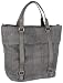 Buffalo BAG 210AB0685 CANVAS PU 116477, Damen Henkeltaschen, Grau (GREY 10), 31x35x21 cm (B x H x T)