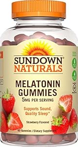 Sundown Naturals Melatonin 5 mg, 60 Gummies