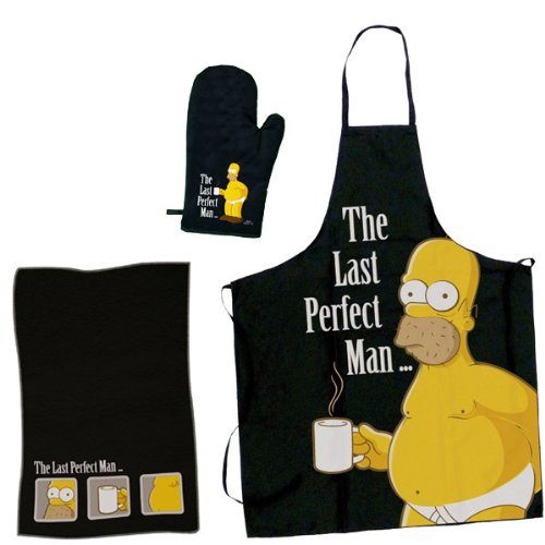 THE SIMPSONS GRILLSET HOMER THE LAST PERFECT MAN BBQ - Sonstiges Merchandise