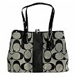 Women's Signature Black White/Black Jacquard Satchel: Black White/Black Satchel