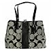 Women's Signature Black White/Black Jacquard Satchel: Black White/Black Satchel