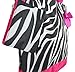 J Garden Pink Zebra Large Travel Tote Bag 16-inch