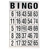 Giant Print Bingo Card - Black on White Background