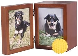 Classic Products Keepsake Pet Memorial Display, Medium Folding 6" x 8", Honey Maple