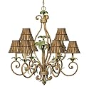 4947 - Palm Nine-Light Chandelier