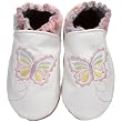 Robeez Soft Soles Mini Monarch Pre-Walker Slip On (Infant/Toddler),White,12-18 Months (4.5-6 M US Toddler)