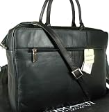 New ladies Visconti black leather briefcase laptop bag 18427