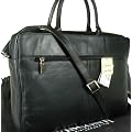 New ladies Visconti black leather briefcase laptop bag 18427