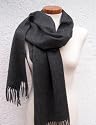 Original Passigatti: Unisex-Schal aus 100 % reinem Cashmere - Farbe: anthrazit
