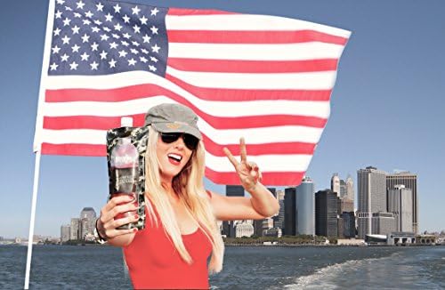 Wine Commando - Adult Beverage Container - The Unrivaled Collapsible, Foldable, Travel Wine Flask for the Ultimate Urban Adventure. Plus Two Bonuses - Easy-fill Collabsible Silicon Funnel and Access to Dozens of Specially Designed 750ml Fun and Classic Drink Recipes