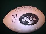 DARRELLE REVIS SIGNED AUTO NFL LOGO FOOTBALL NEW YORK JETS COA + PROOF PHOTO