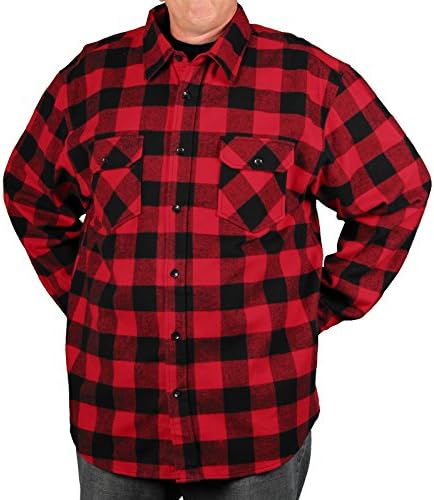 Clench BIG BIG Men's Buffalo Plaid Flannel Shirt