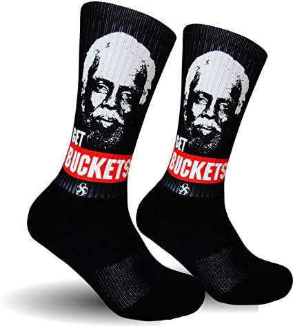 Silky Socks Men's Get Buckets Part 2! XL (12-15) Black