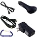 Gizmo Dorks Charging Bundle with HDMI Cable and Carabiner Key Chain for the JVC Picsio GC-FM2