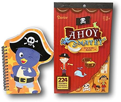 Darice Pirate Themed Stickers and Nick Jr.The Backyardigans Pablo Notebook Bundle