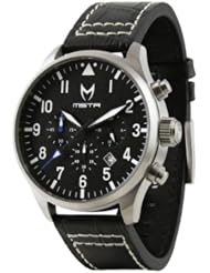 MSTR Aviator Watch Black