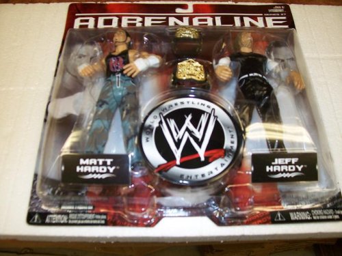 WWE Action Figure-JEFF & MATT HARDY 'HARDY BOYZ' ADRENALINE 27 WWE JAKKS ACTION FIGURE-Jakks WWE Action Figure