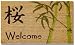 DC MILLS 70020 Asian Welcome Vinyl Back Mat 18 X 30 Inches