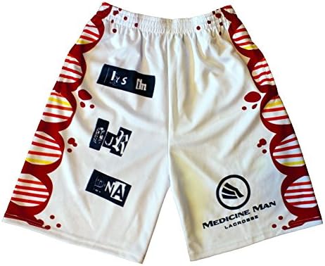 Medicine Man Lacrosse Men's "It's in our DNA" Lacrosse Shorts Small Multicoloured