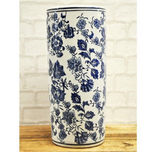 Cheap 18" Blue and white Floral Umbrella Stand Sale sqbdwv