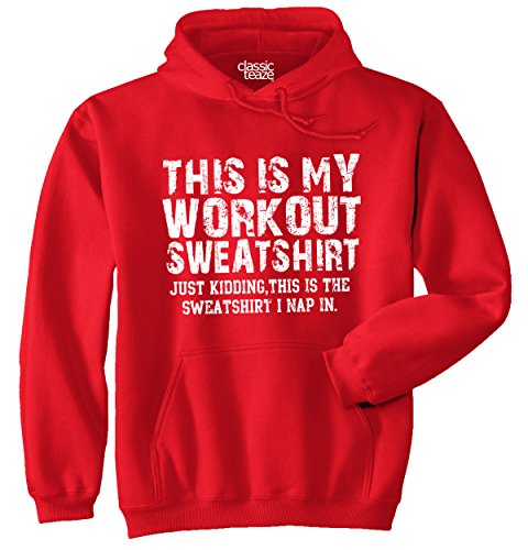 This Is My Workout Sweatshirt Printed Adult Hooded Sweatshirt